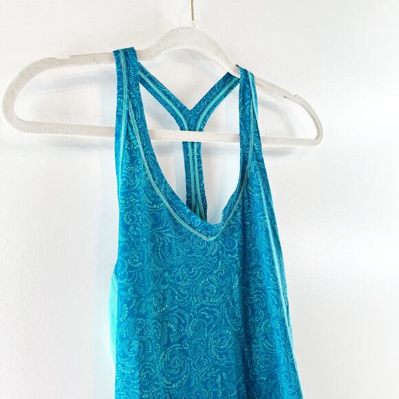 Lululemon Fast Lane Singlet Racerback Tank Top Foil Teal Green Small - Picture 8 of 9